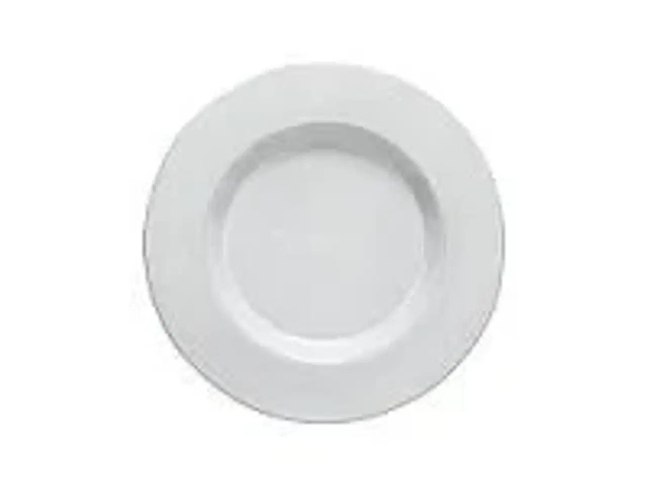 Billede 1 - 9 stk. Tallerken hvid m/fane 230 mm Plano Costa Nova