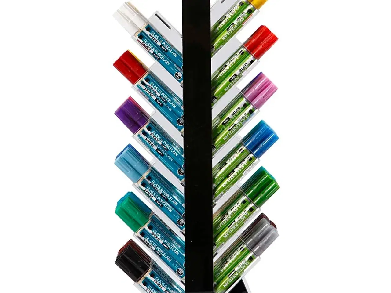 Billede 1 - Vandbaserede tuscher til glas og porcelæn - 24 stk.