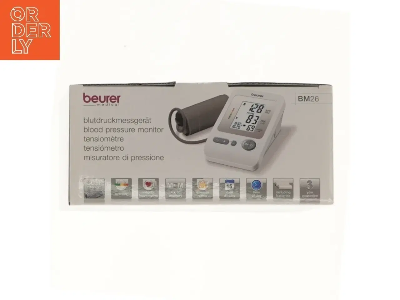 Billede 2 - Blodtryksmåler Beurer BM26 fra Beurer (str. 7x14x8,8 cm)
