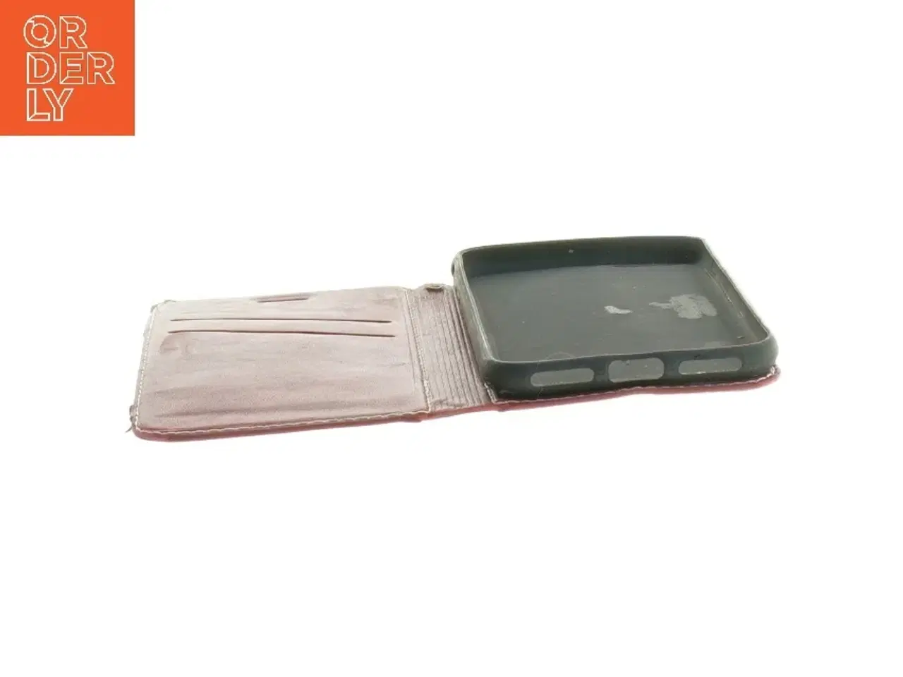 Billede 5 - Smartphone etui i læder med kortholder (str. 14 x. 7,5 cm)