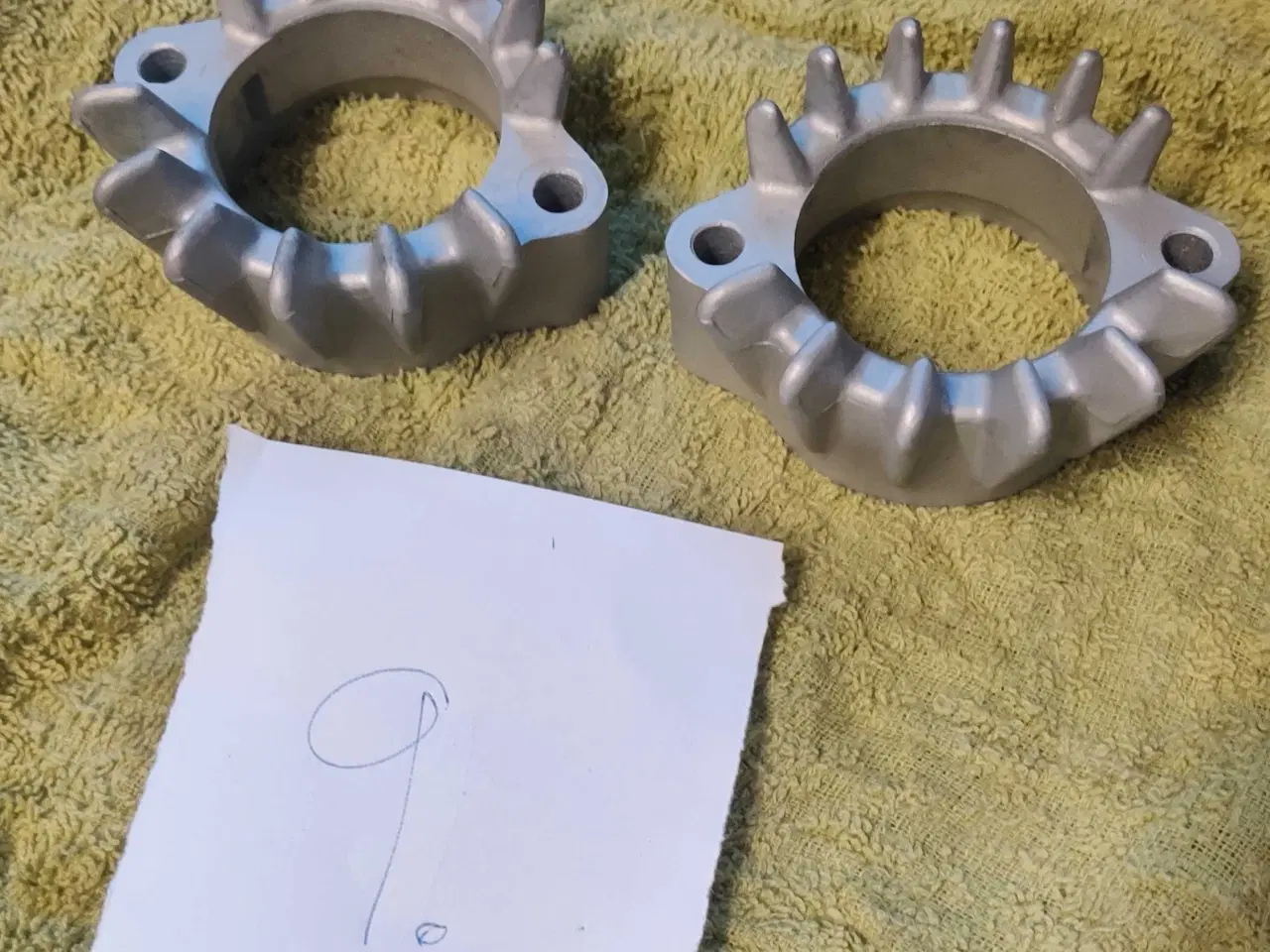 Billede 1 - Flanger til forrør Honda CX