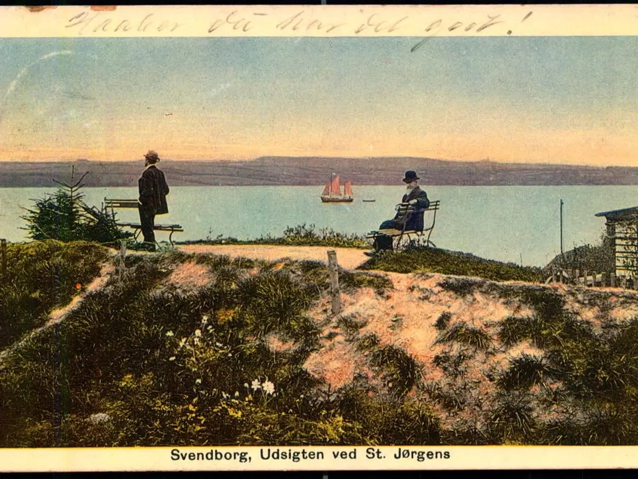 Billede 1 - Svendborg - Udsigt ved St. Jørgens. - Johs. Broersens Forlag 1569 - Brugt