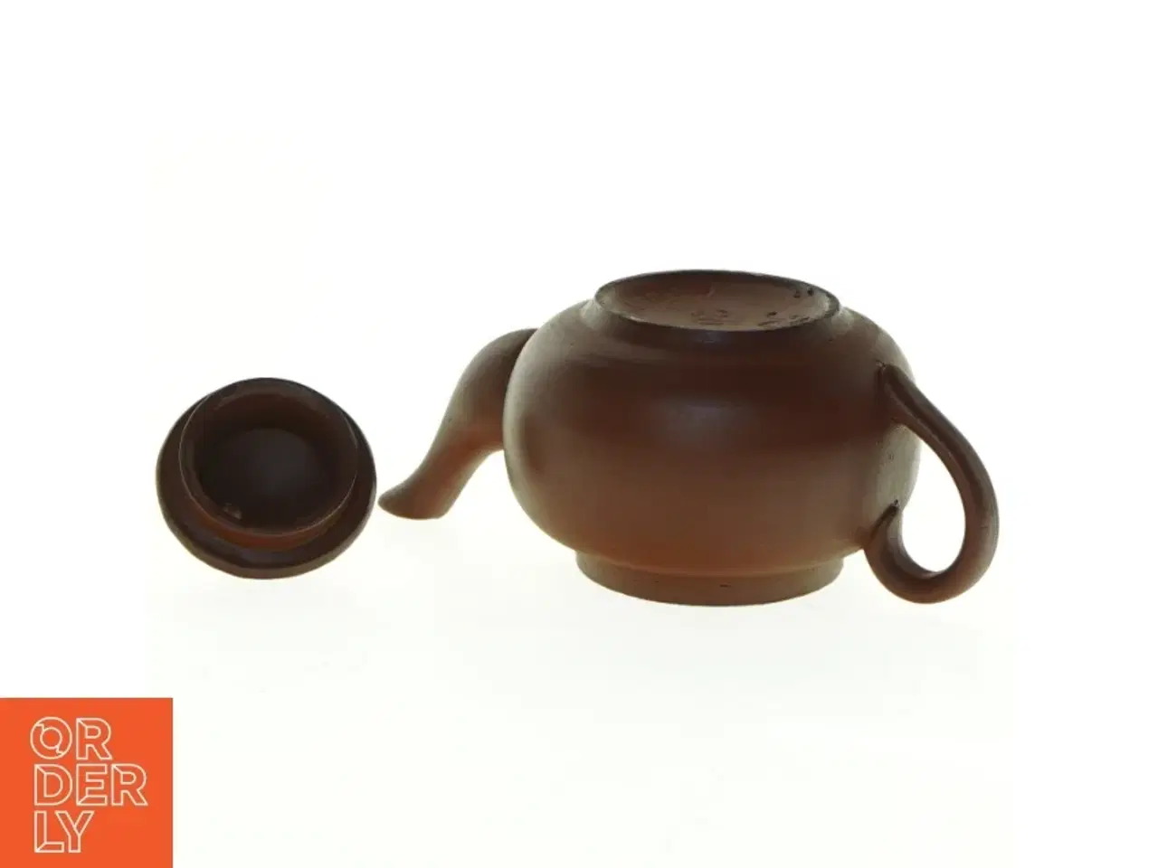 Billede 3 - Brun keramik tekande (str. 17 x 8 x 10 cm)