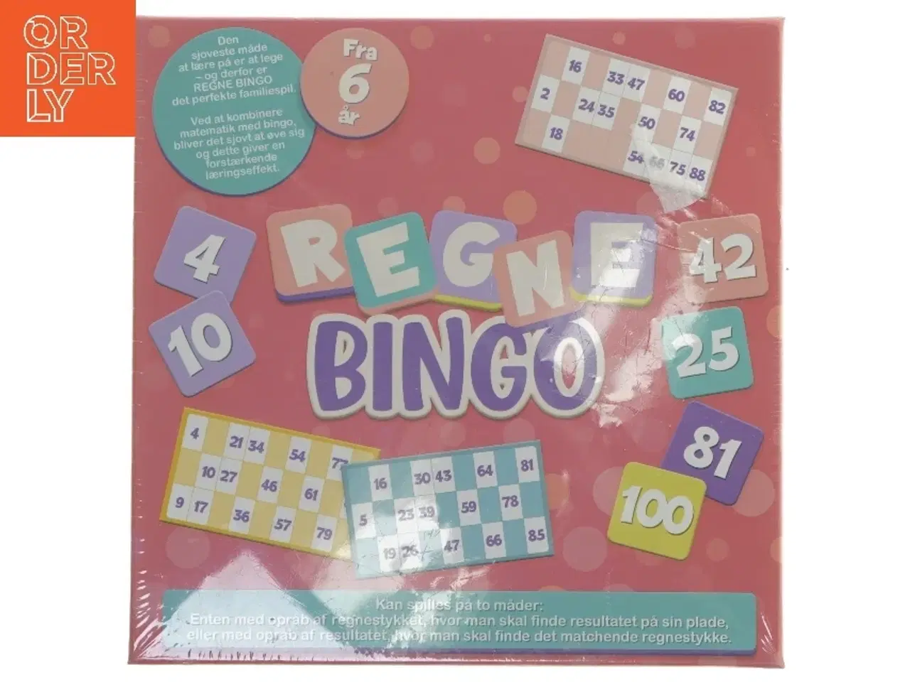 Billede 1 - Nyt Regne Bingo spil fra 1 Play (str. 22,5x22,5 cm)