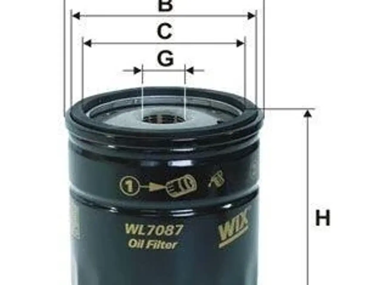 Billede 1 - WL7087 WIX Oliefilter Volvo - Passer til Volvo Penta