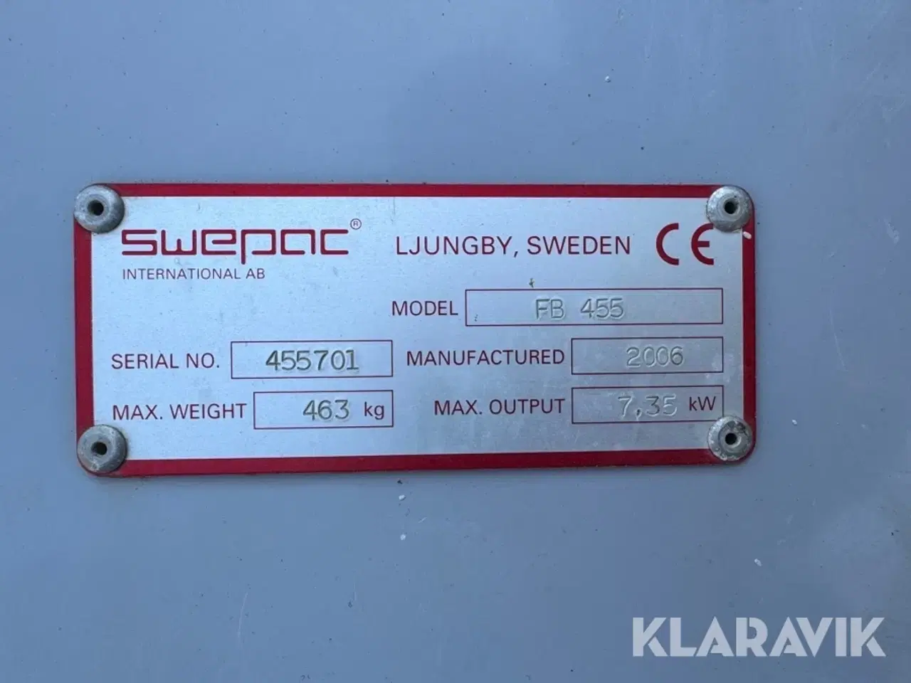 Billede 11 - Pladevibrator Swepac FB 455