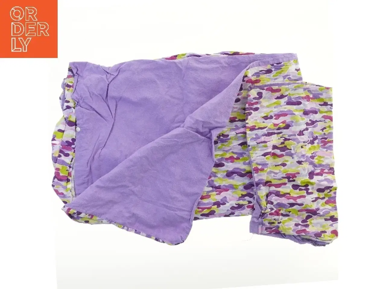 Billede 2 - Sengetøj med lilla mønster (str. 40x45 og 130x90 cm)