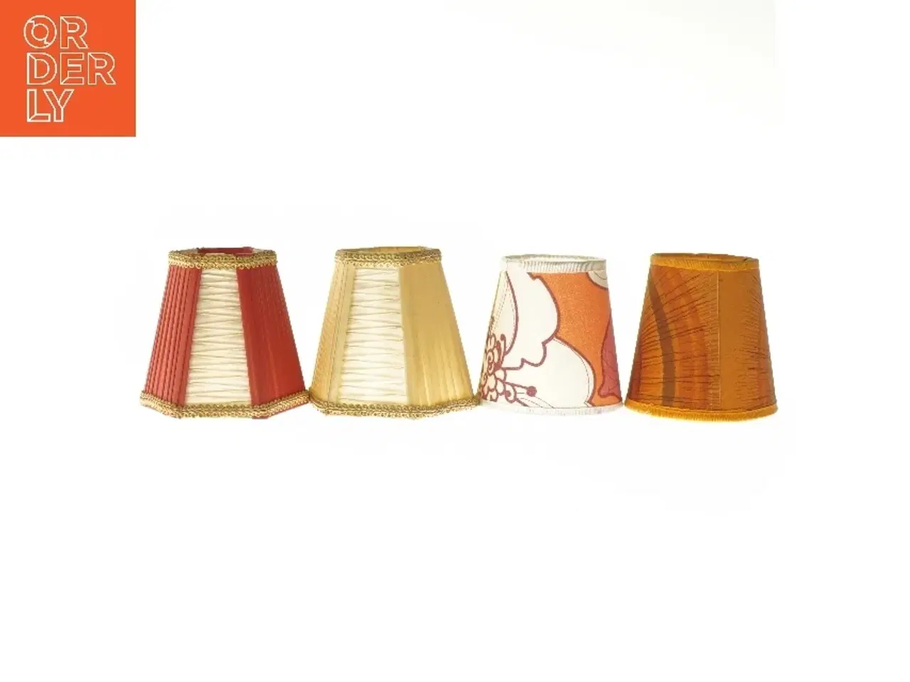 Billede 1 - Små lampeskærme, 4 stk (str. ca. 11x12 cm)