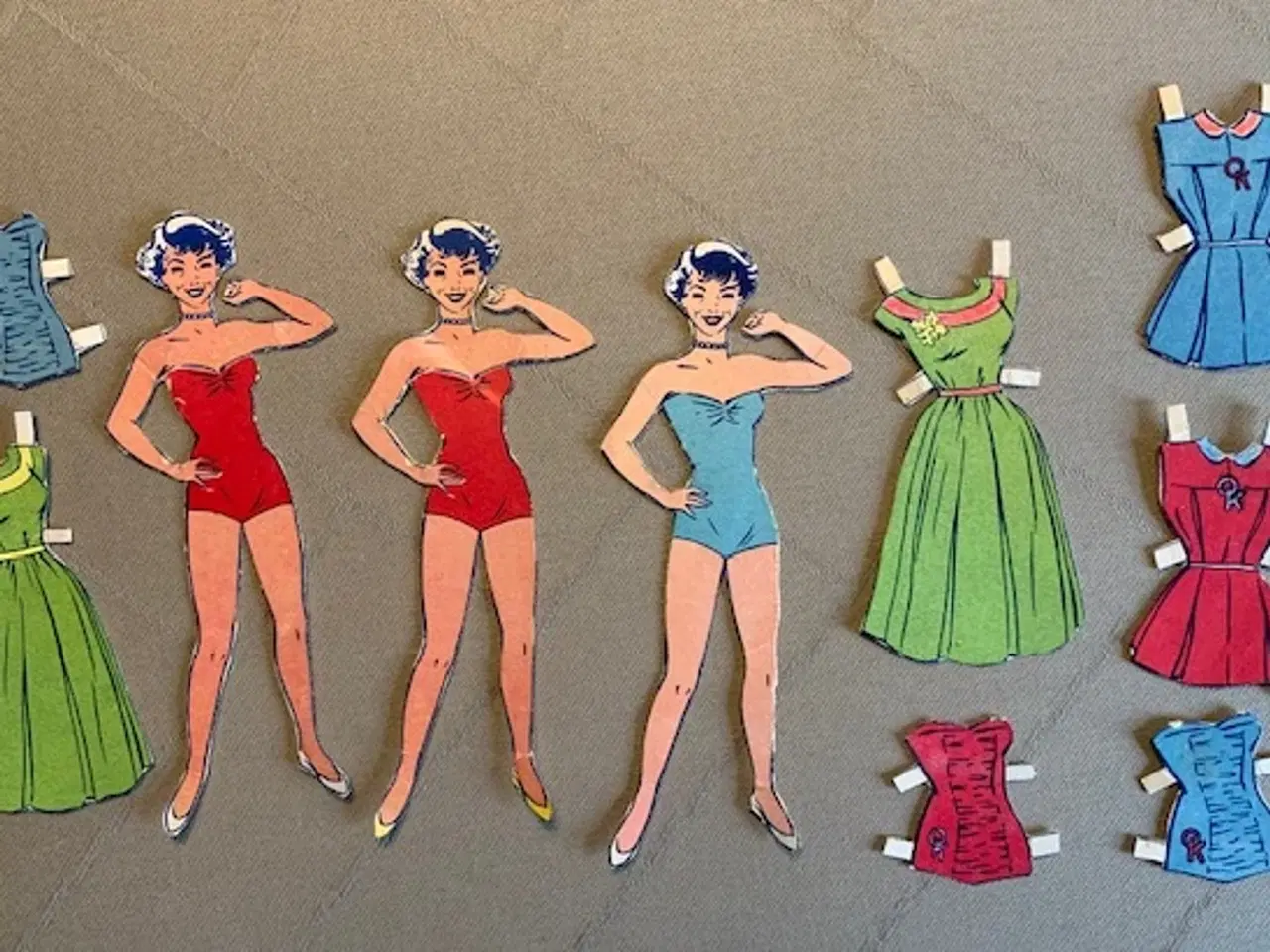Billede 7 - Påklædningsdukker fra begyndelsen af 1950’erne