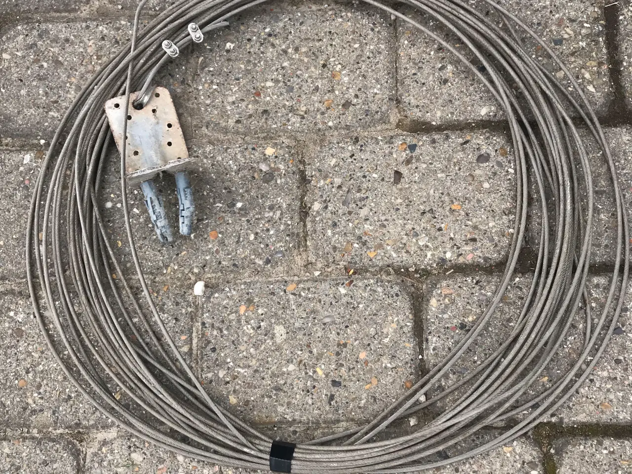 Billede 1 - Stålwire, rustfrit, diameter 4 mm, 30 Mtr. 