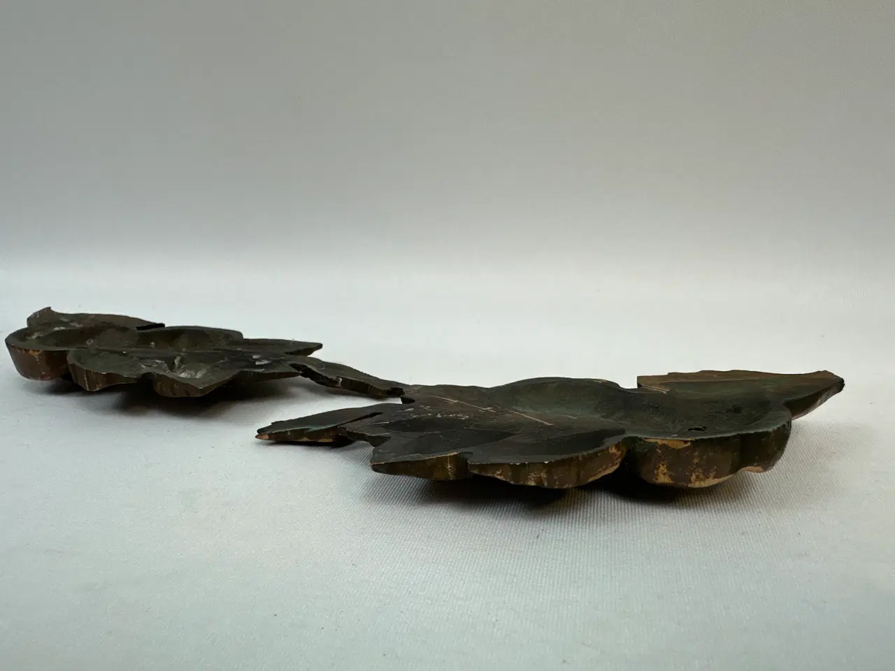 Billede 7 - 2 stk. vintage rose ornamenter I kobber