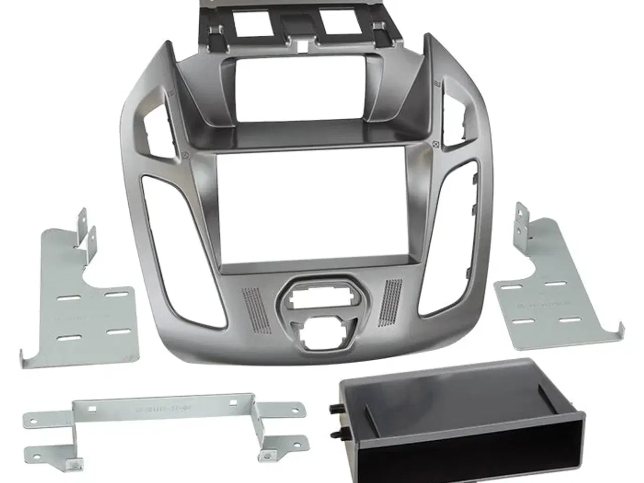 Billede 1 - 2-DIN Radioramme Ford Transit Connect 13-18 Sølv