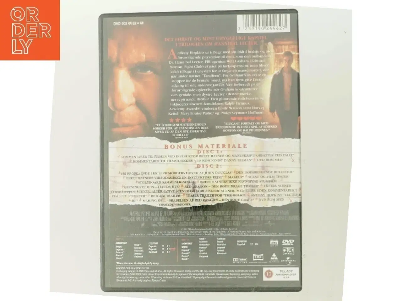 Billede 3 - Red Dragon med Anthony Hopkins (DVD)