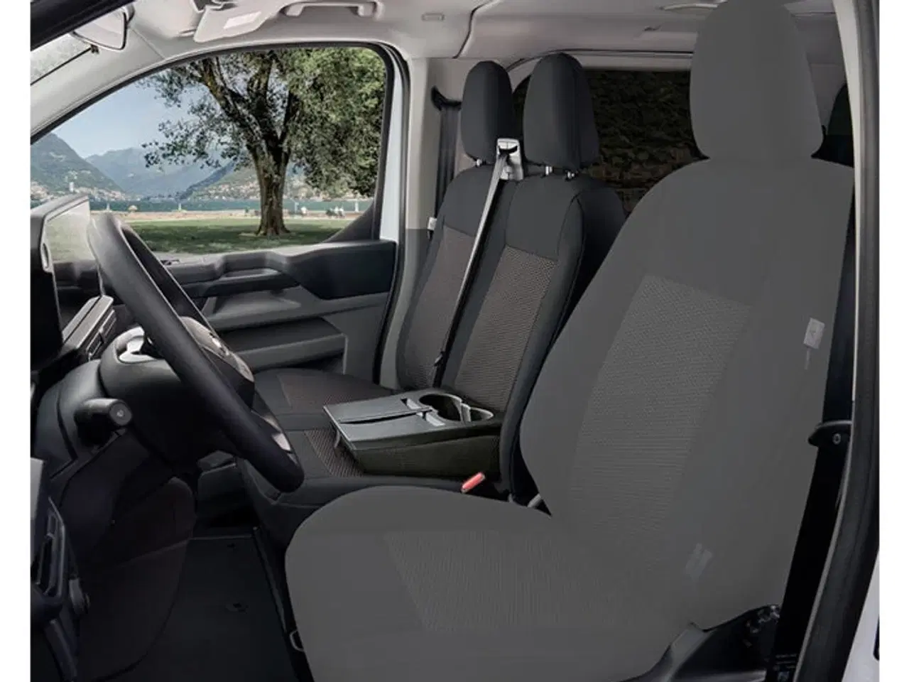 Billede 1 - Sædeovertræk passagerside m/bord Transit Custom 2024-