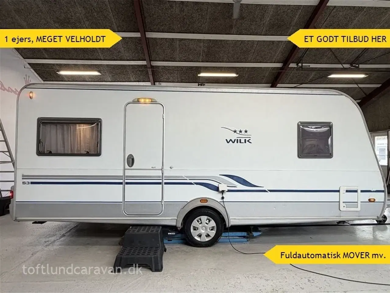 Billede 1 - 2008 - Wilk S3*** 490 HTD 1 ejers, SUPERFLOT med dobbeltseng, m/MOVER, gasbageovn mv. ET GODT TILBUD.
