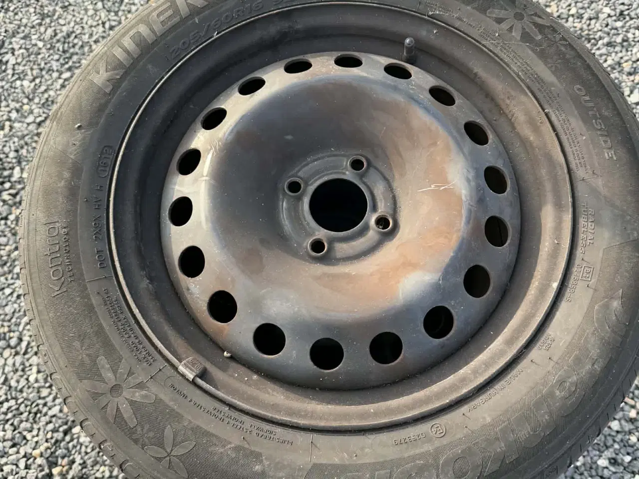 Billede 2 - 4 x 100 Stålfælge med Hankook sommerdæk