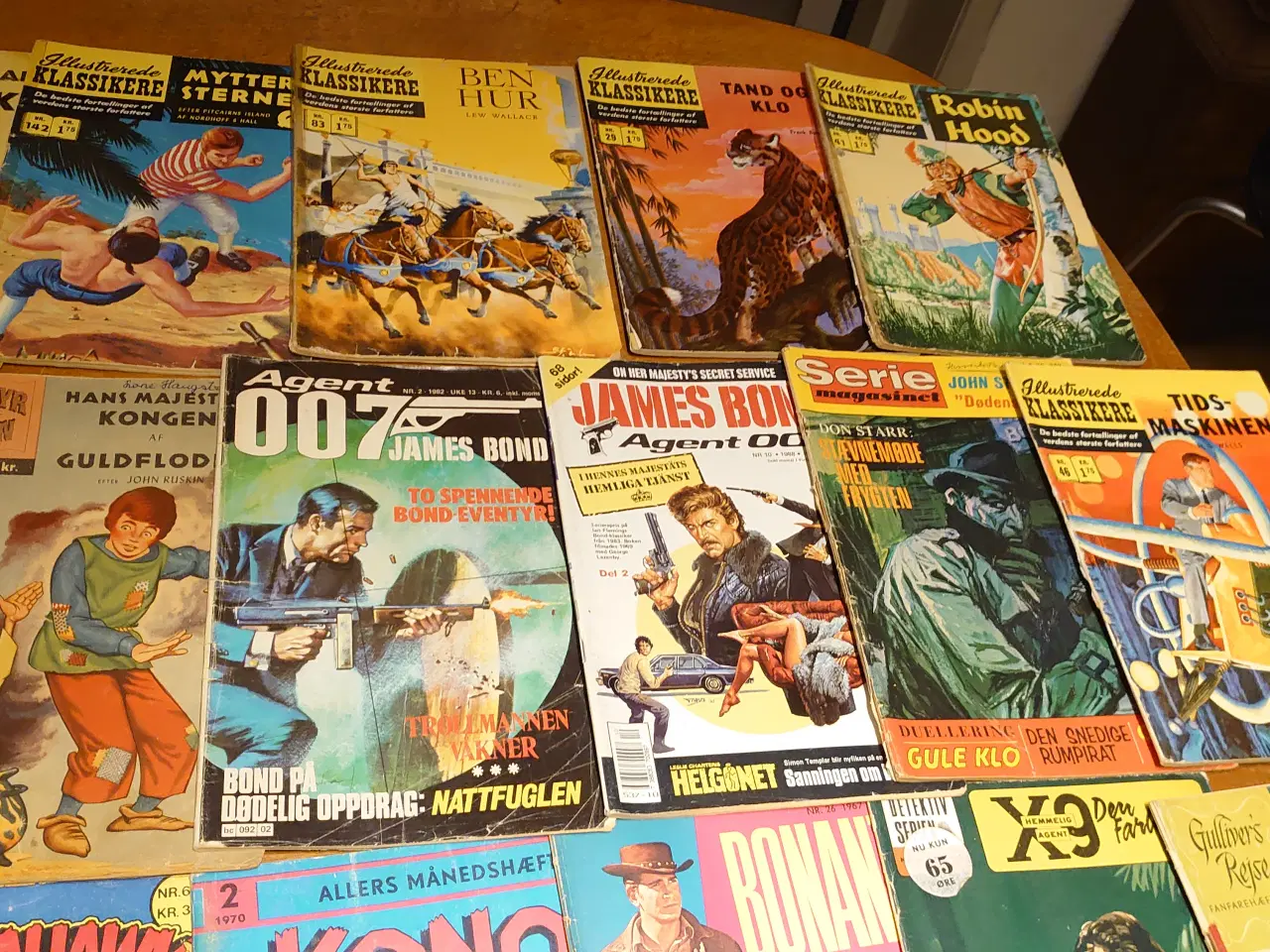 Billede 3 - 55 stk gamle seriemagasiner/tegneserier.