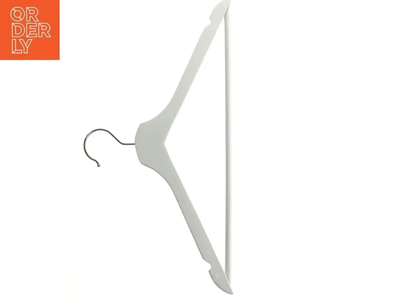 Billede 2 - Bøjlesæt med 5 hvide bøjler (str. 43 cm. 5 stykker)