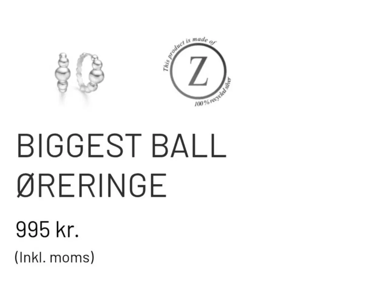 Billede 4 - Mads.Z biggest balls øreringe 