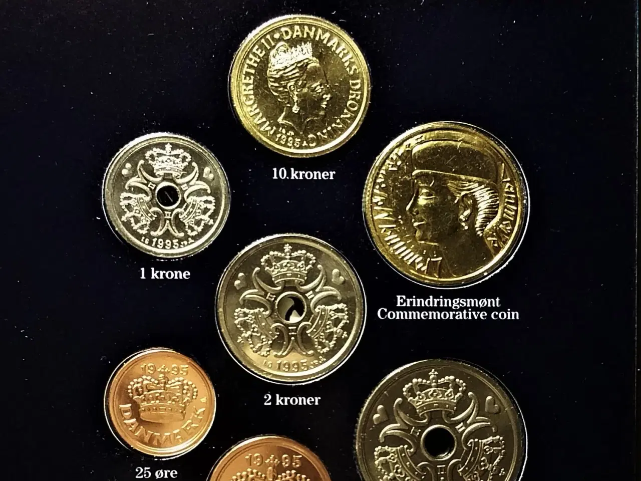 Billede 1 - DET KGL MØNTSÆT 1995 med 20 kr krone 1995 1000 År!