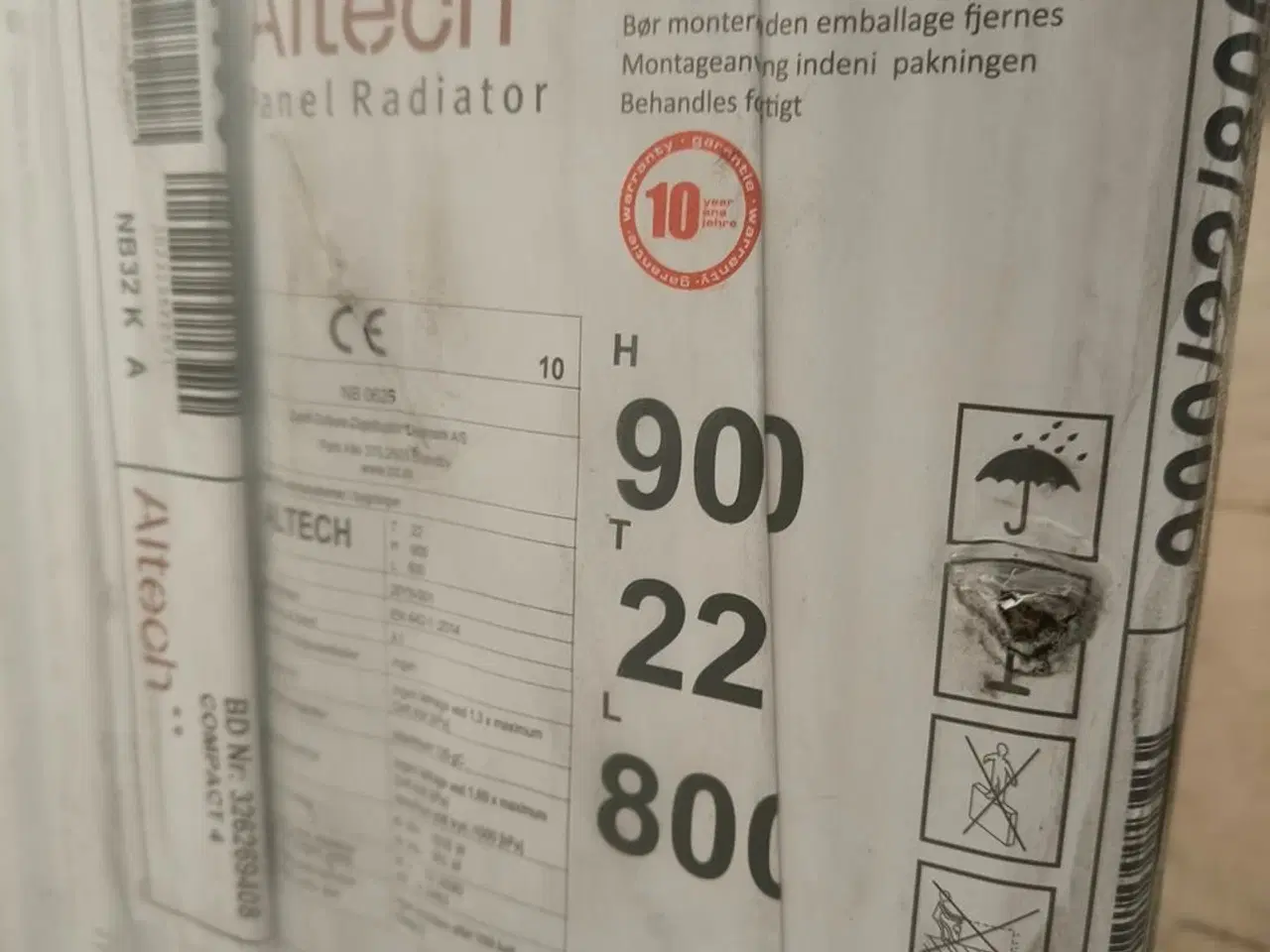 Billede 5 - Altech radiator,90 cm høj og 80 cm lang dobbelt me