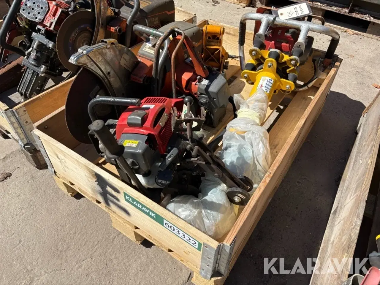 Billede 1 - Lot Svingstopper, Kapsav, Skinneskruemaskine, Skinneboremaskine ,