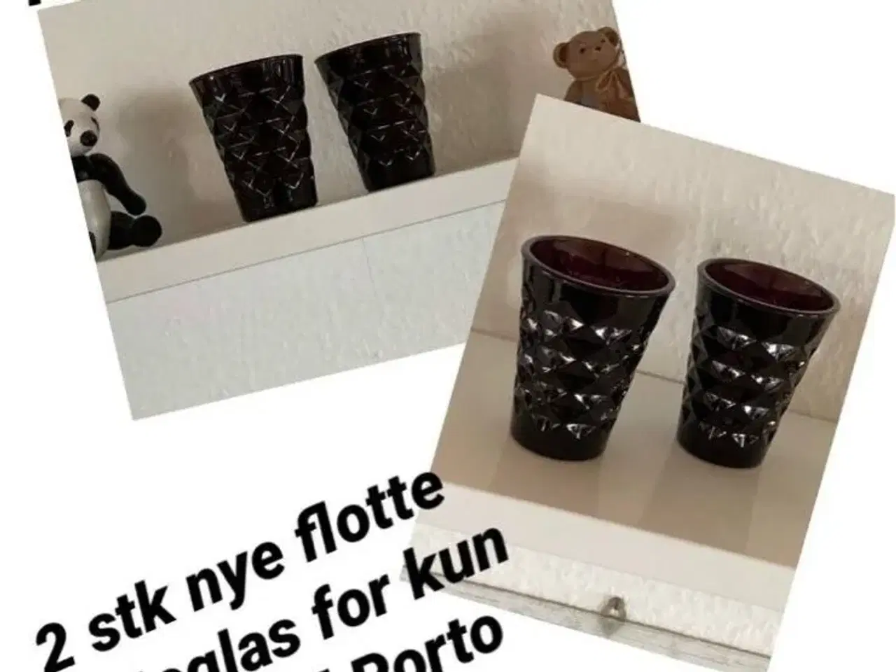 Billede 1 - 2 stk nye flotte pynteglas TKH