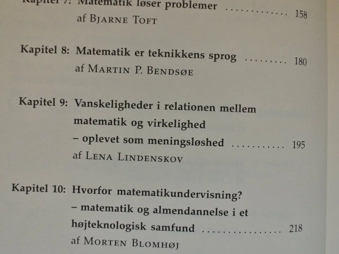 Billede 3 - matematikken og verden, red. af mogens niss, emne:
