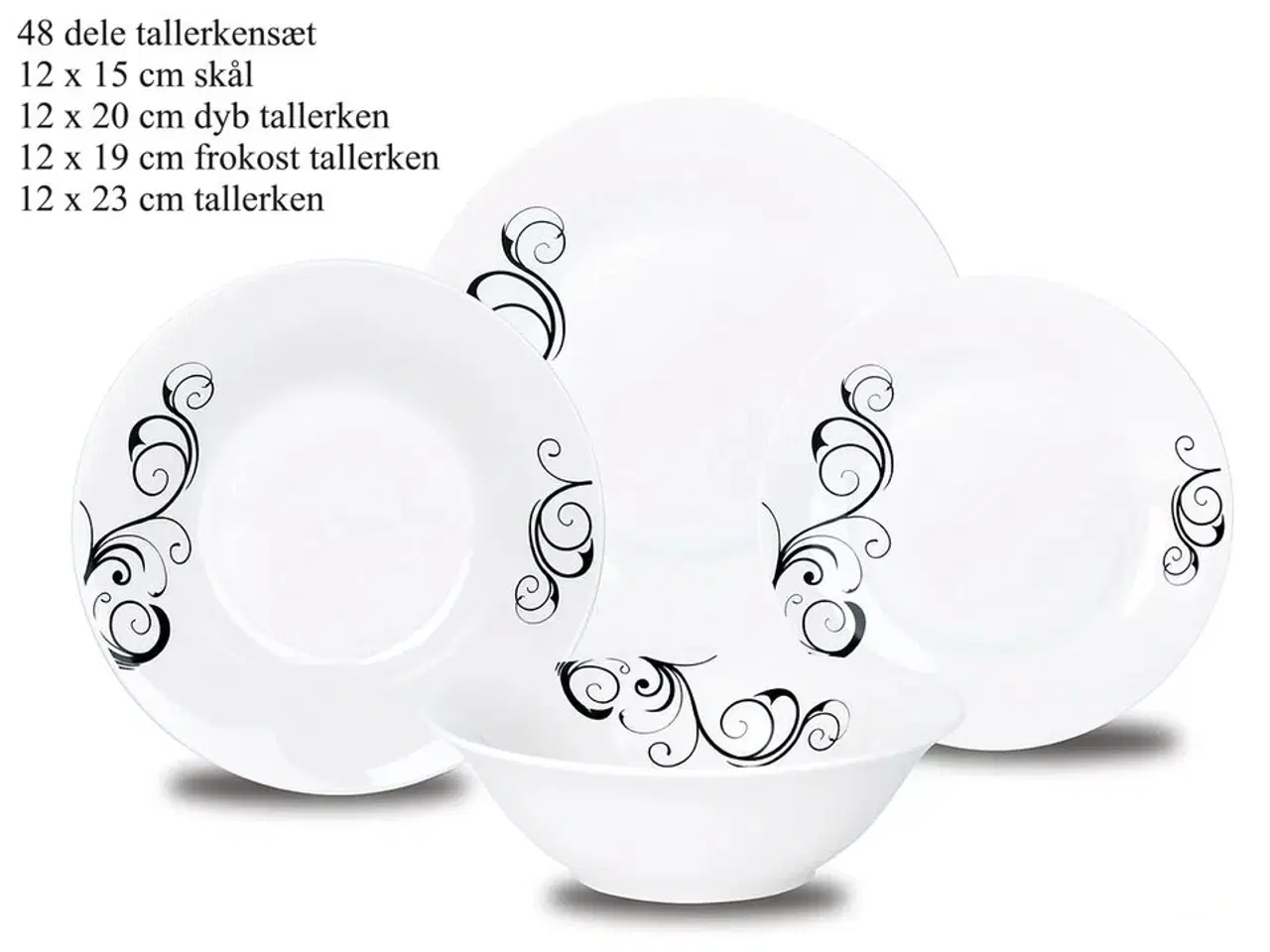 Billede 1 - 48 dele tallerkensæt.