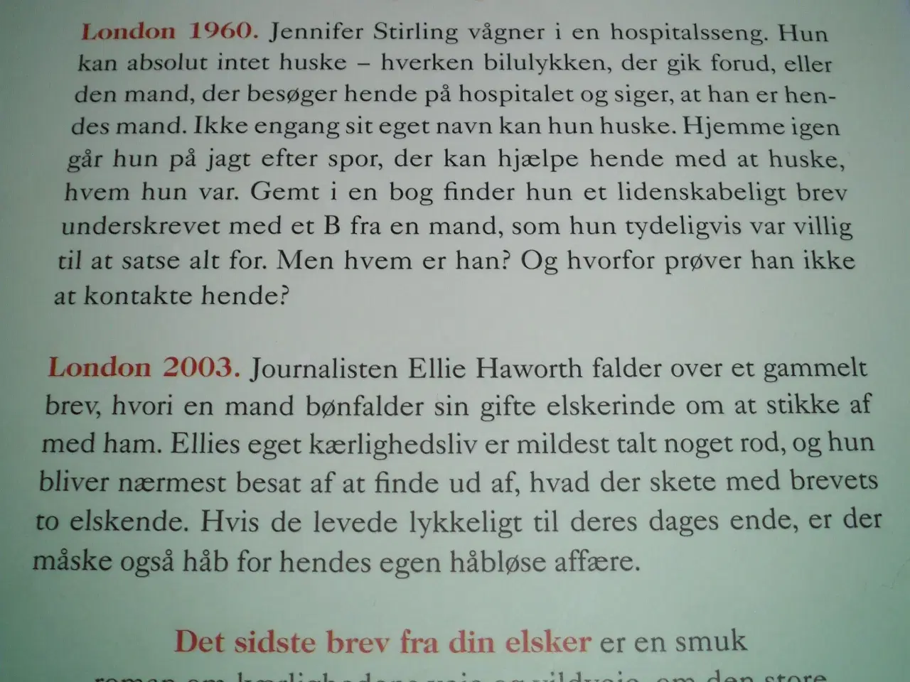 Billede 2 - Det sidste BREV FRA DIN ELSKER.