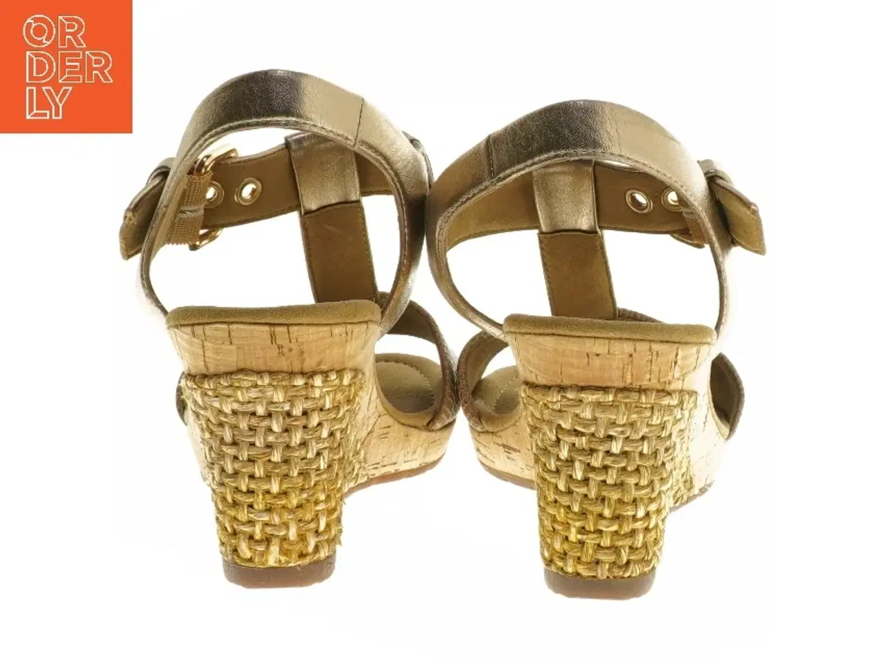 Billede 2 - Bronze sandaler med kilehæl fra Gabor (str. længde 22 cm)