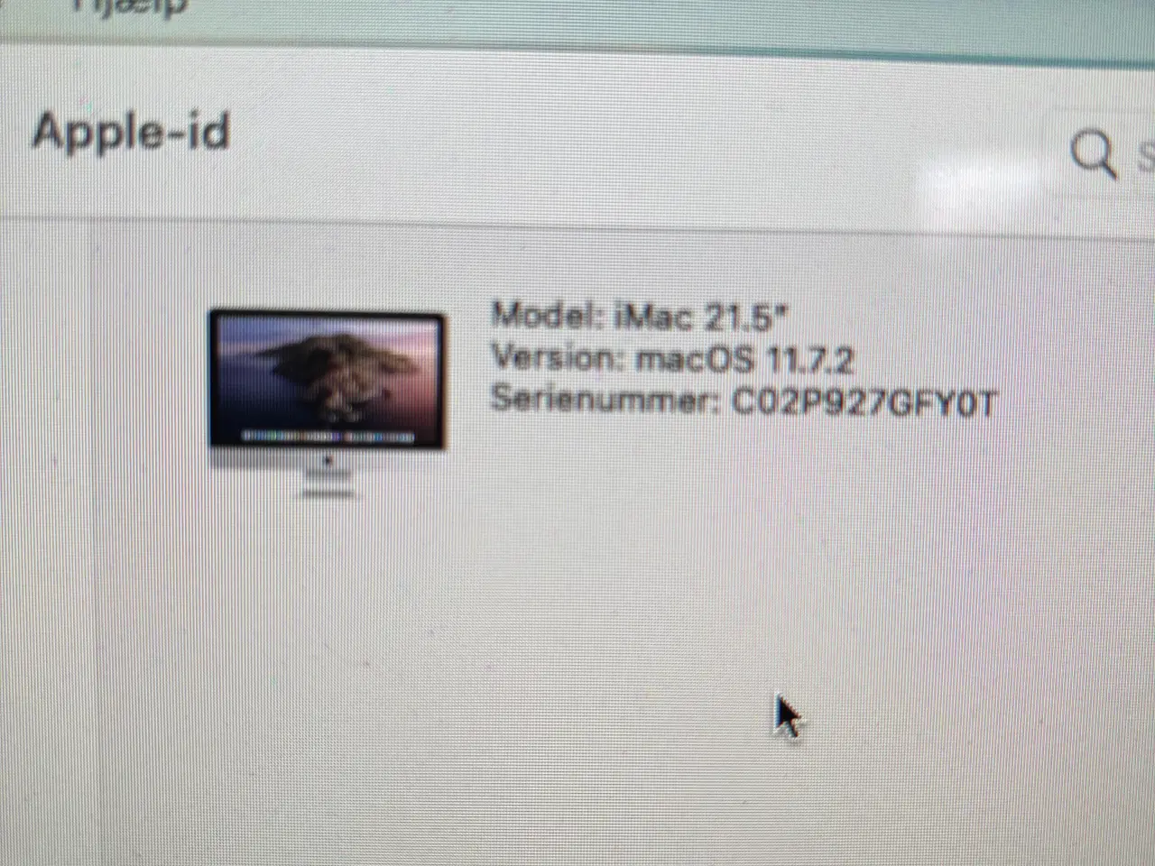 Billede 2 - iMac 21,5 “ Mid 2014 ( Mac os Big Sur )