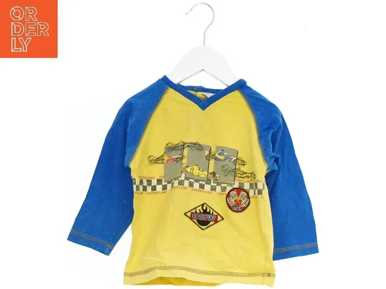 Billede 1 - Langærmet T-shirt til børn med racerbilprint fra Friends (str. 86)