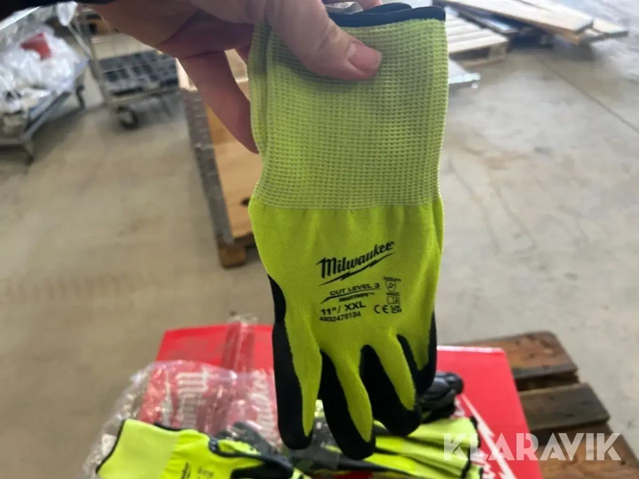 Billede 7 - Skærehandsker Millwaukee Hi-vis cut level 3/c 144 par