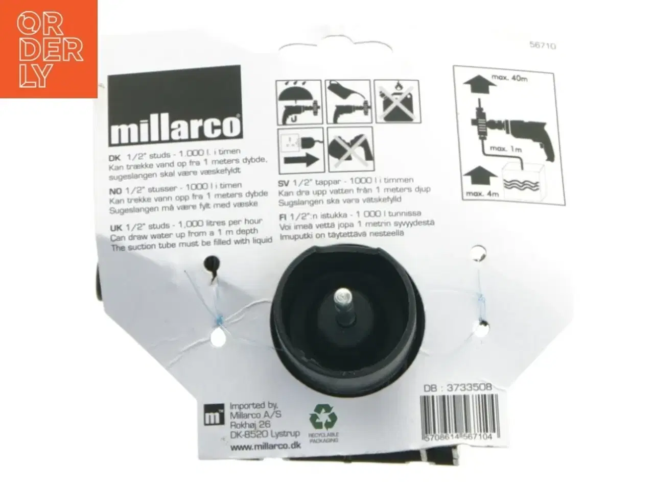 Billede 2 - Boremaskinepumpe til vand fra Millarco