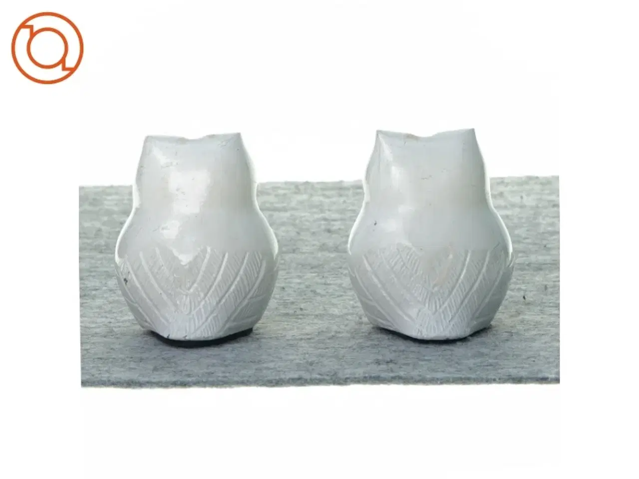 Billede 2 - Lysestager med ugle motiv fra Madam Stoltz (str. 9 x 7 cm)
