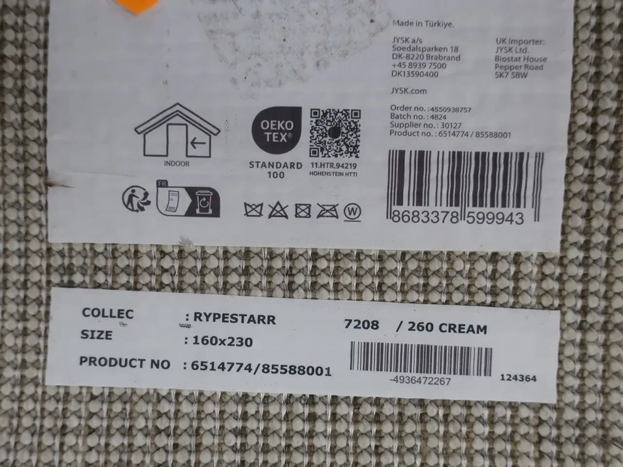 Billede 6 - Tæppe RYPESTARR RUG 160 x 230 cm