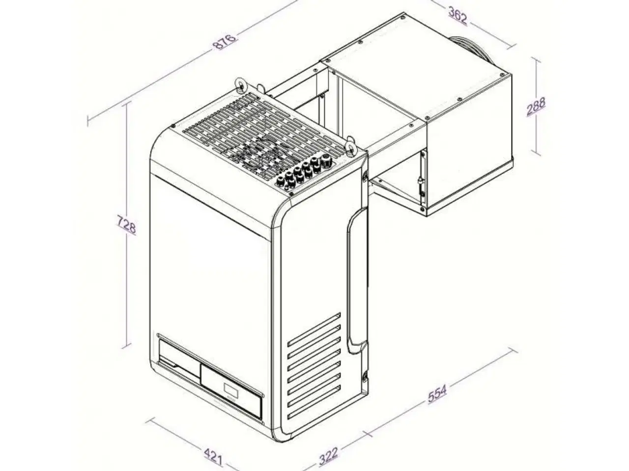 Billede 2 - Professionel væg fryseaggregat – 50 Hz