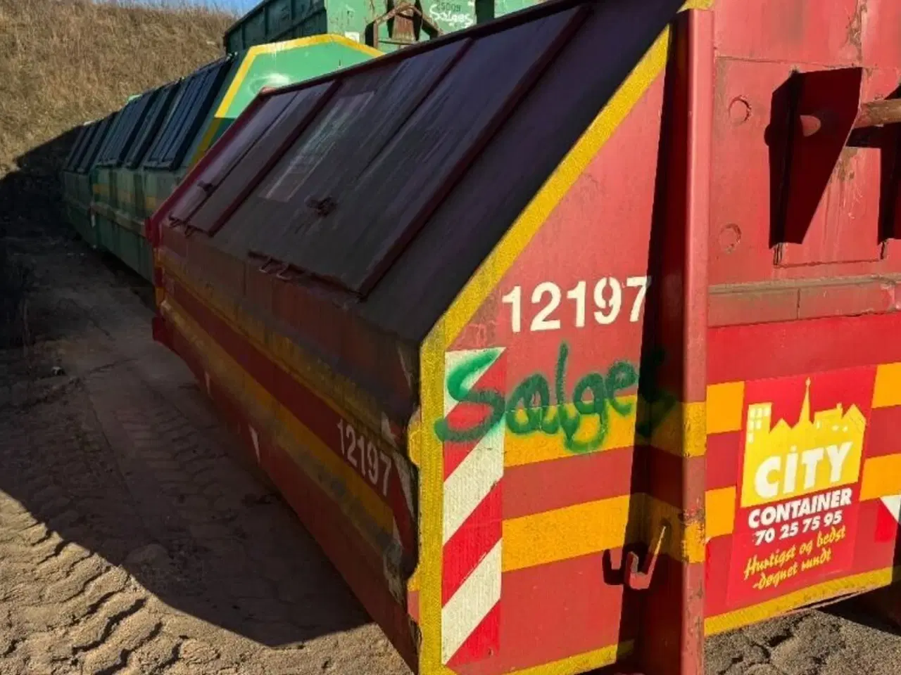 Billede 3 - 1 x 12m3 lukket container og 2 x 24m3 lukket containere