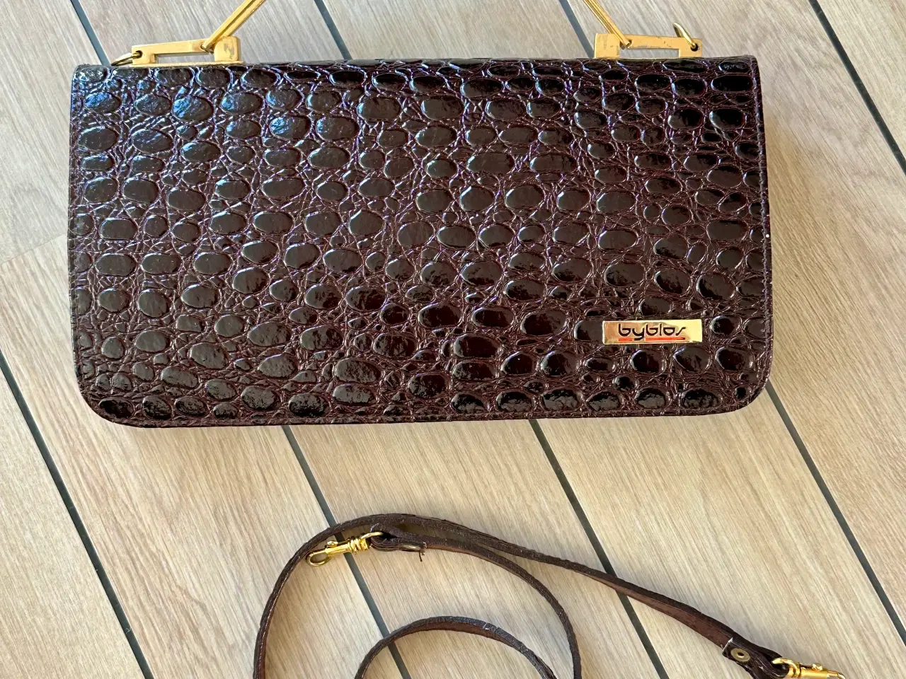 Billede 10 - Vintage BYBLOS clutch af ægte læder sælges.