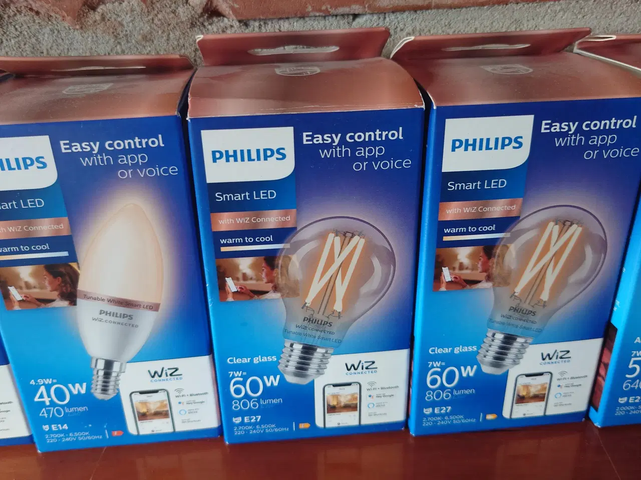 Billede 4 - Philips HUE med 6 stk nye WIC spare pære 