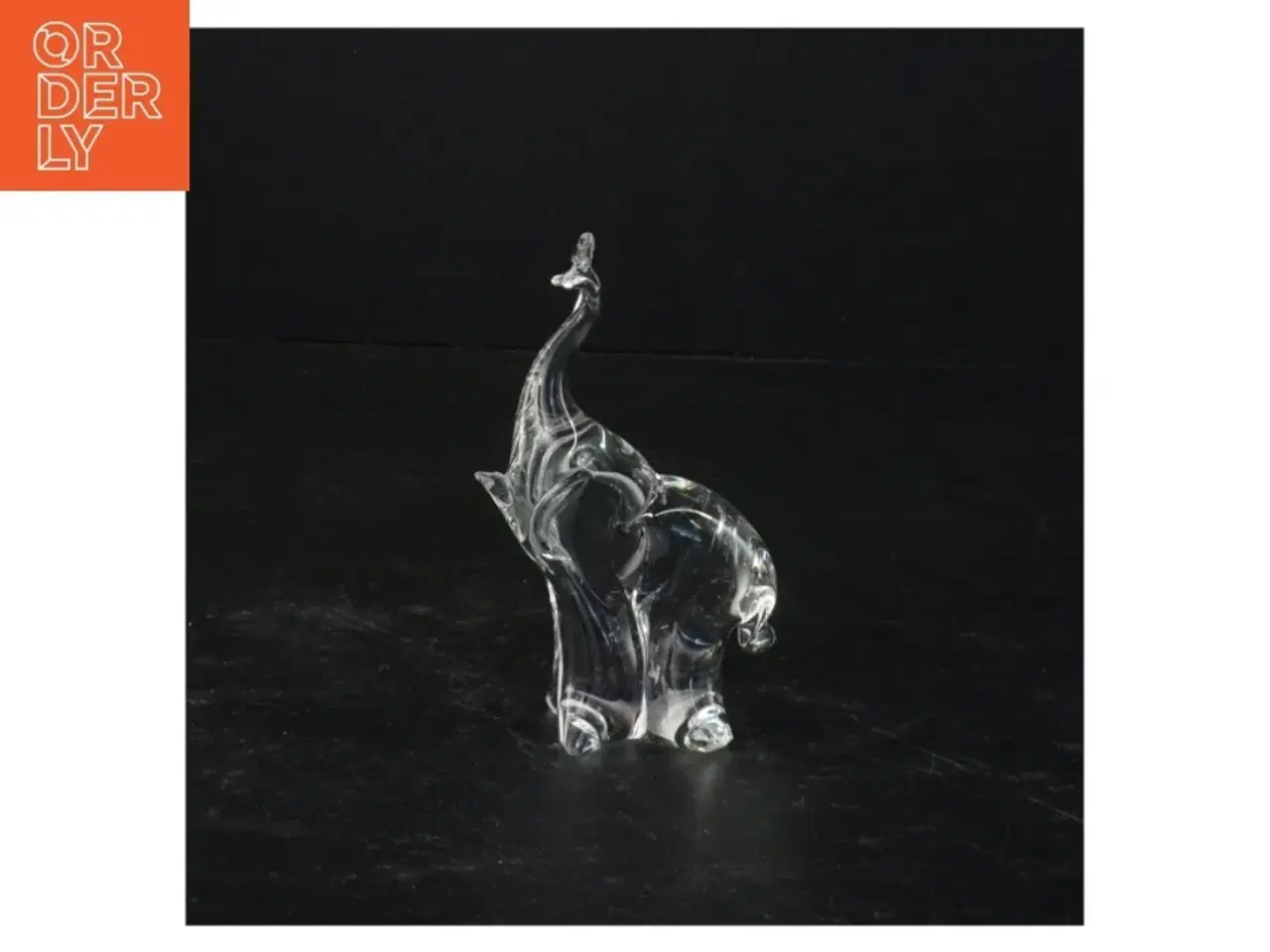 Billede 1 - Glaselefant (str. 10 x 6,5 x 3,5 cm)