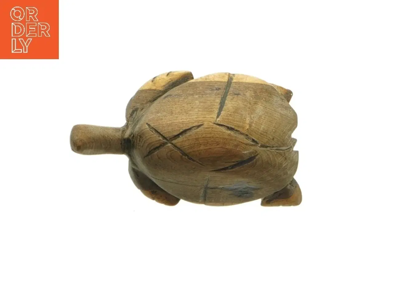 Billede 4 - Håndskåret træskildpadde (str. 10 cm)