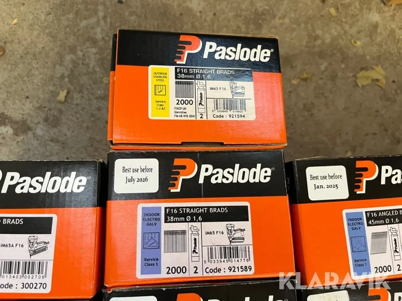 Billede 6 - Dykkersøm Paslode F16-F18 32-63mm 34 kasser med gas