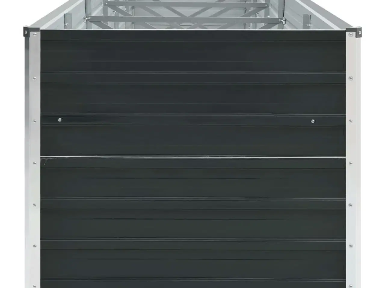 Billede 4 - Forhøjet plantekasse 480x80x45 cm galvaniseret stål antracitgrå