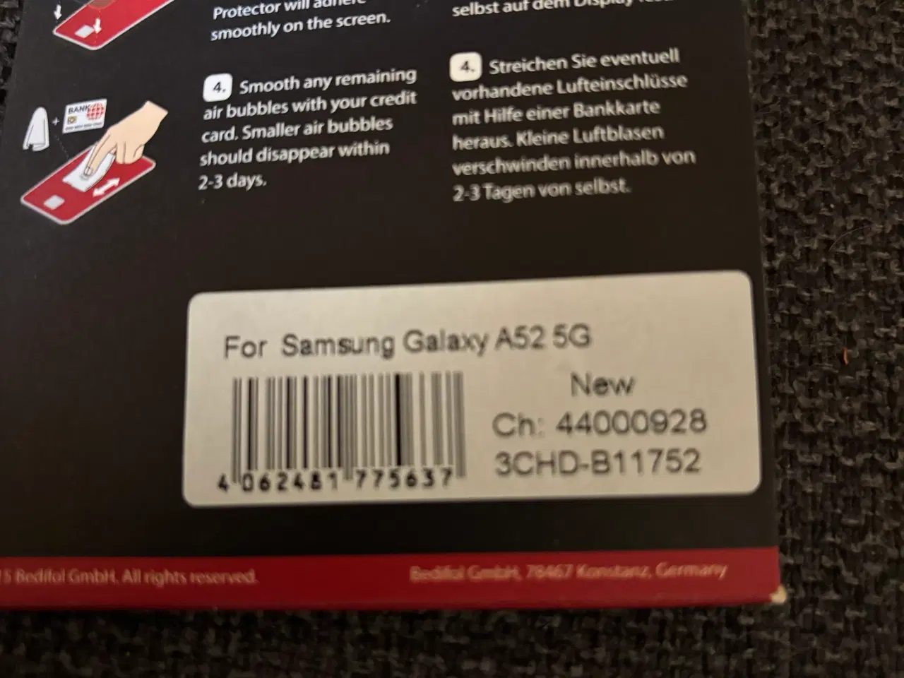 Billede 3 - 3 panser glas til Samsung Galaxy a52