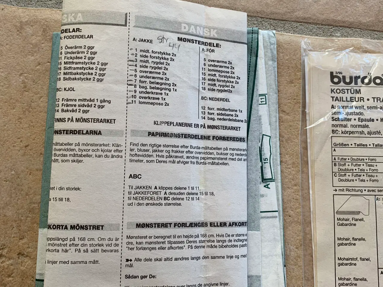 Billede 3 - Burda mønster 2551 str. 34-44 jakke & nederdel 