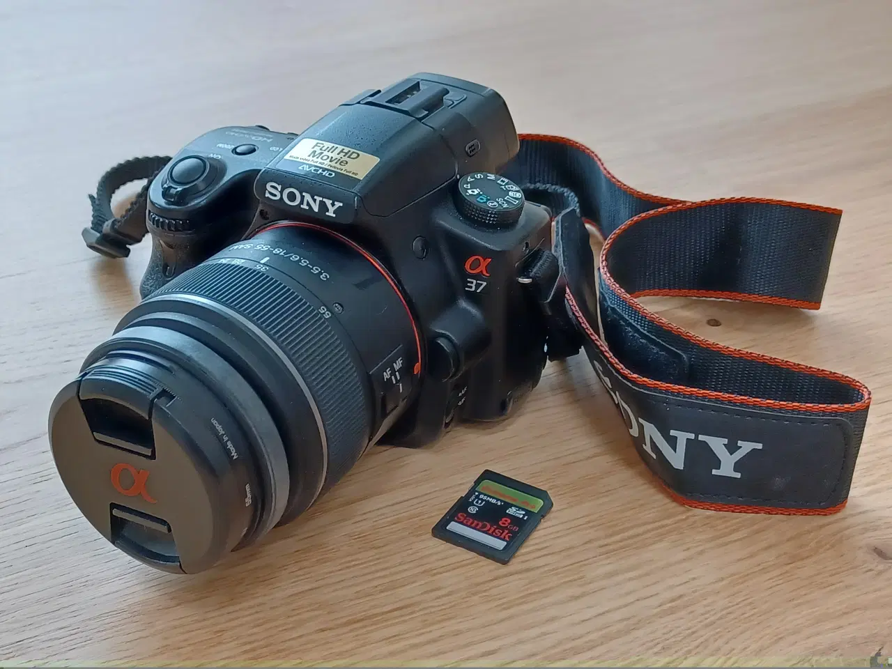 Billede 1 - Sony Alpha 37 sæt med 8Gb SD-kort og taske