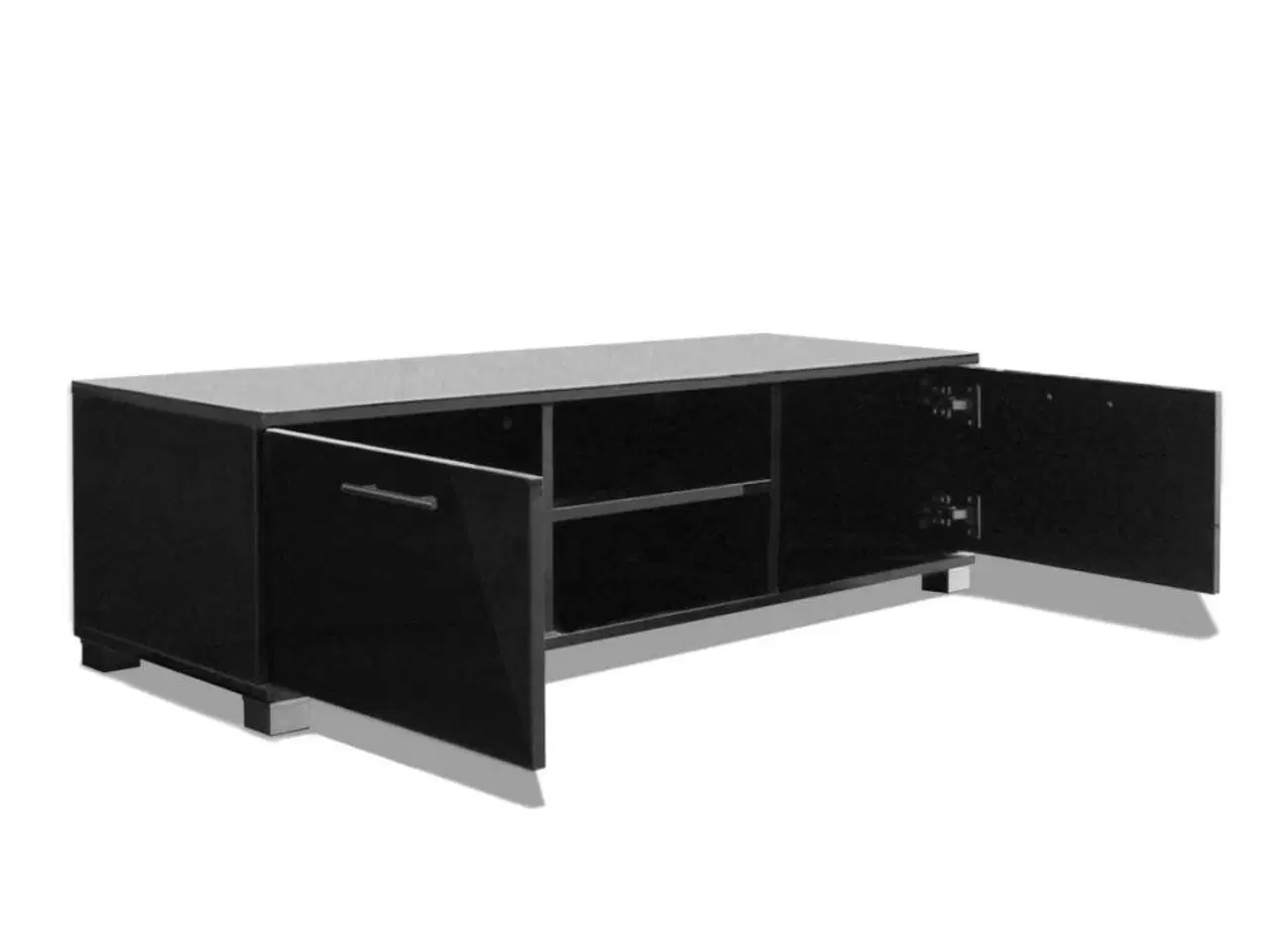 Billede 4 - Tv-bord 120x40,5x35 cm sort højglans