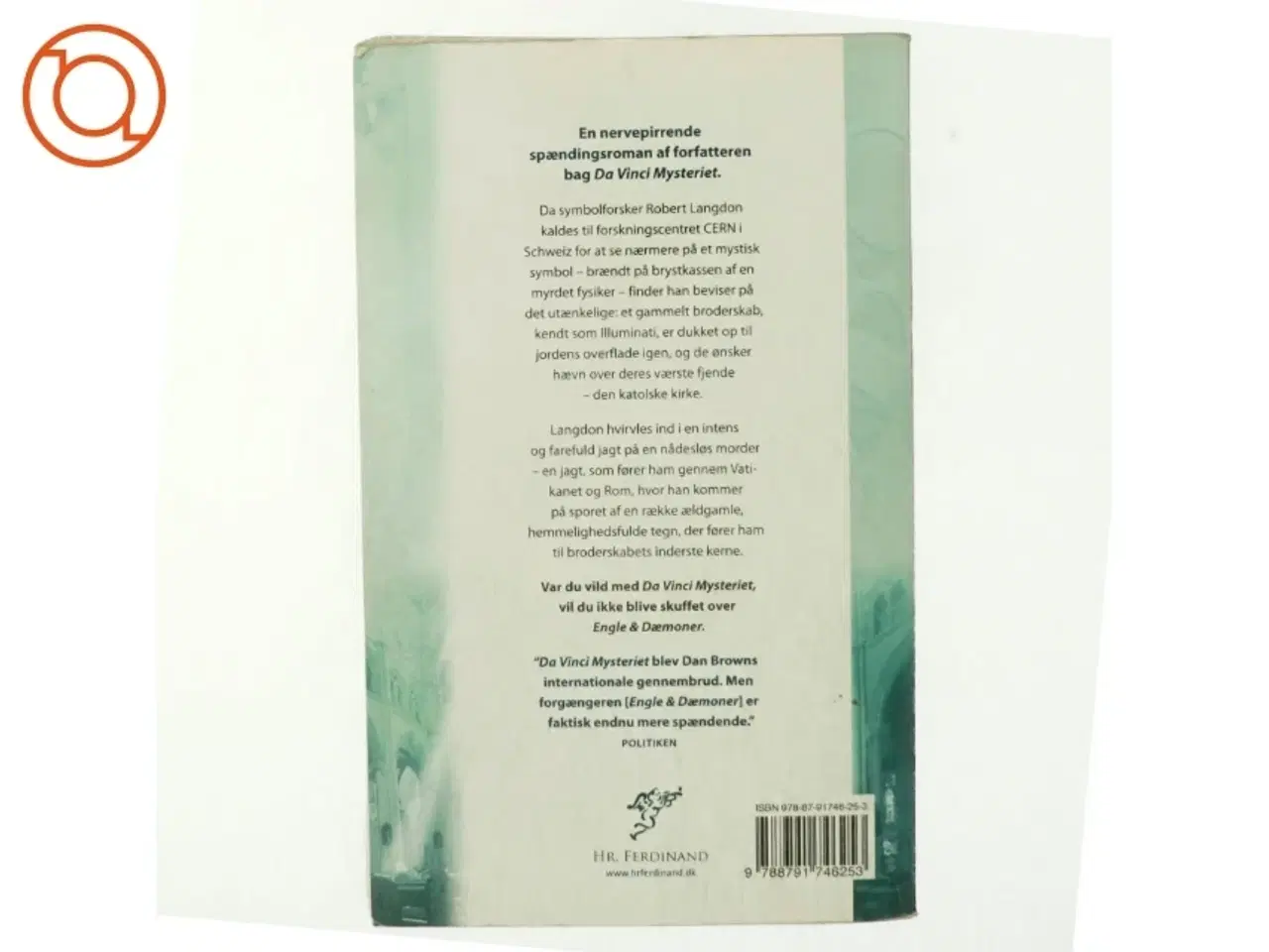 Billede 3 - Engle & dæmoner af Dan Brown (Bog)